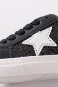 Black Silver Star Shoes