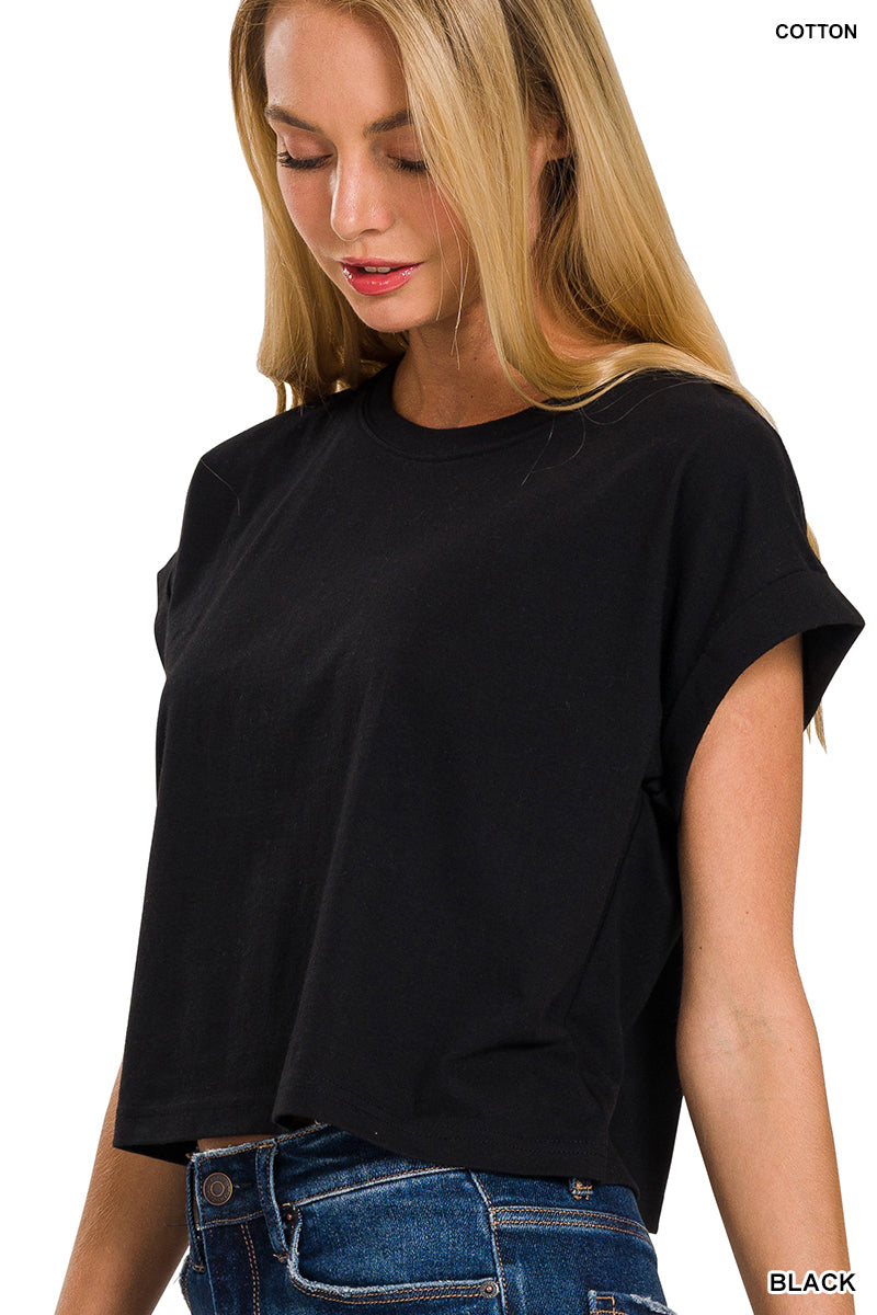 Folded Sleeve Tee