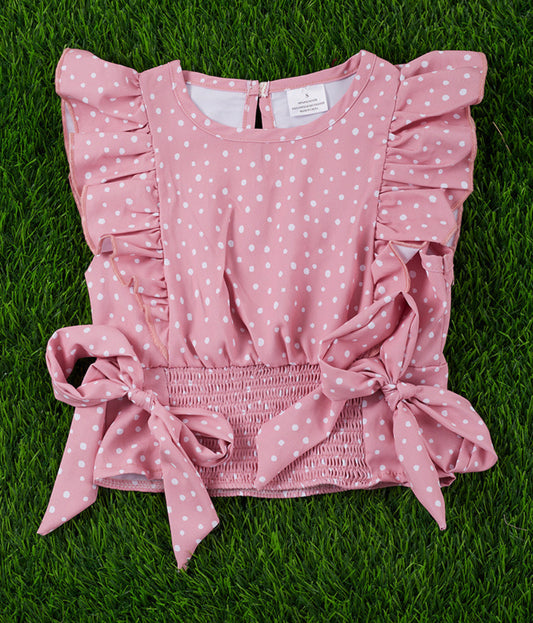 Smocked Dot Top