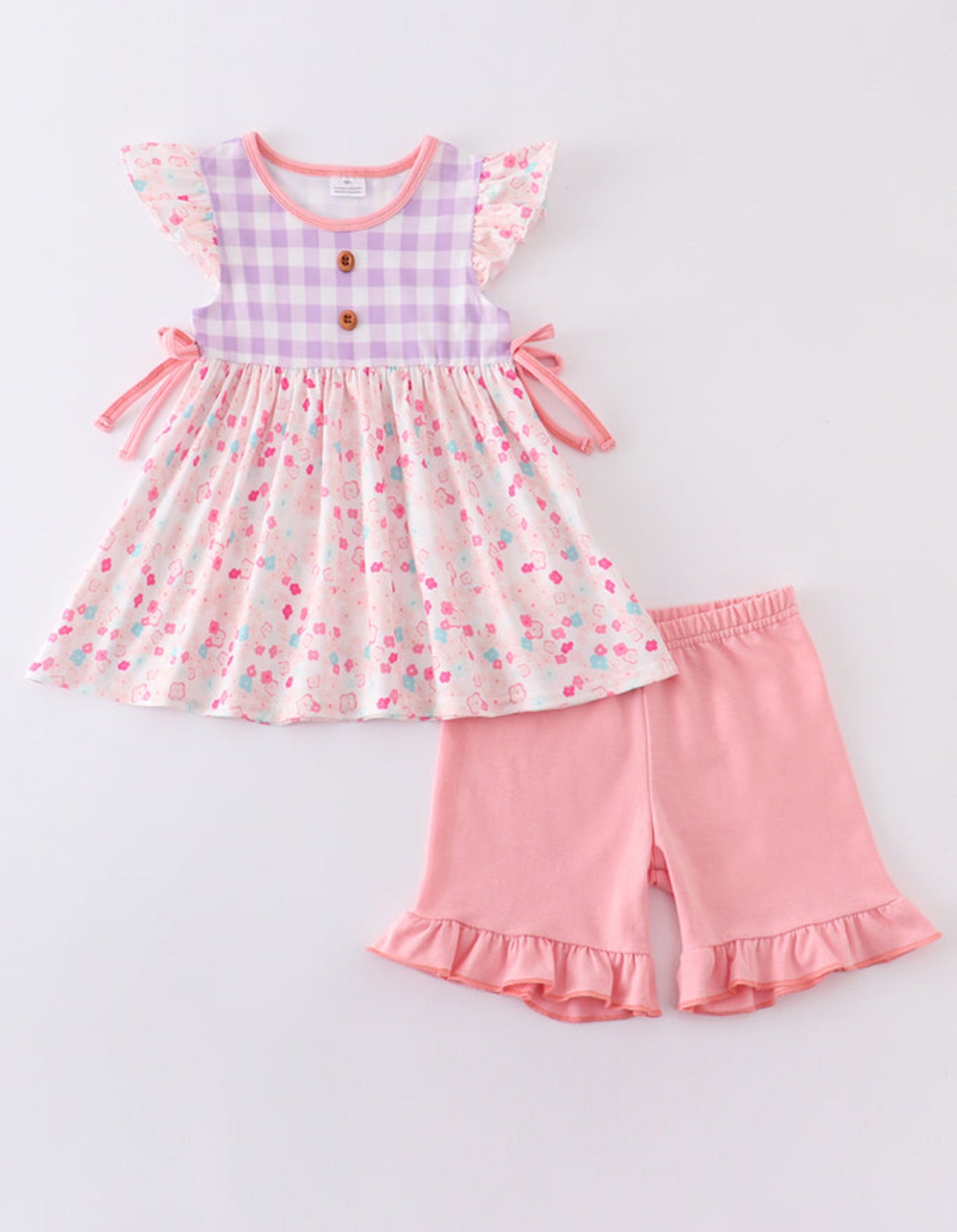 Pink Plaid Set