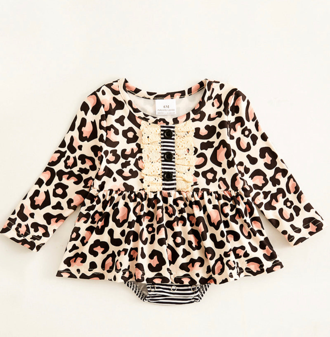 Leopard Ruffle Onesie