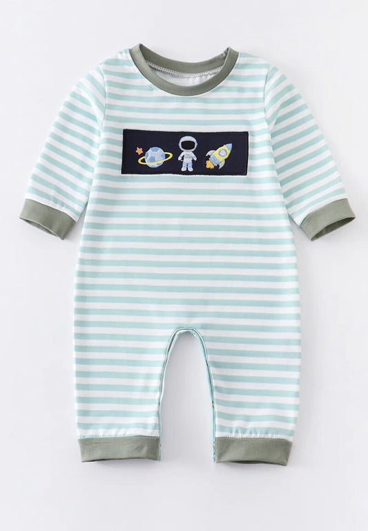 Striped Astronaut Romper