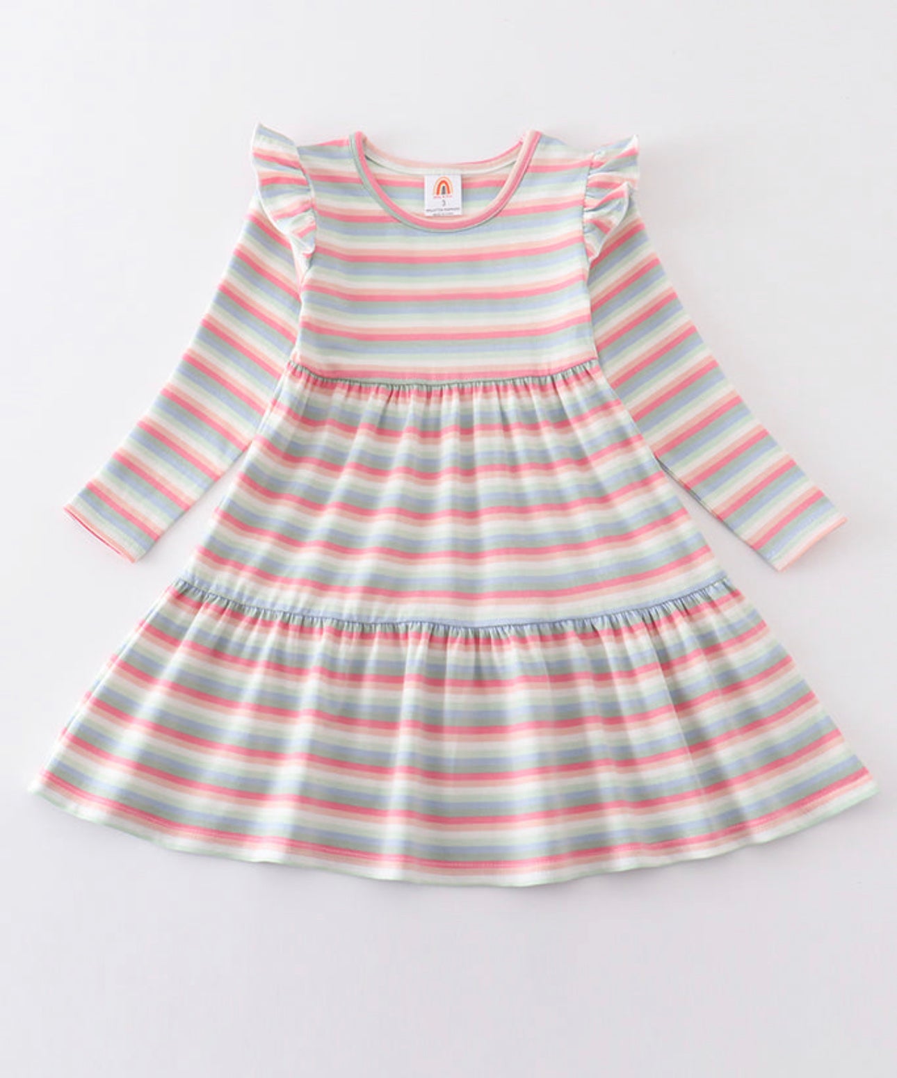 Striped Ruffle Dress