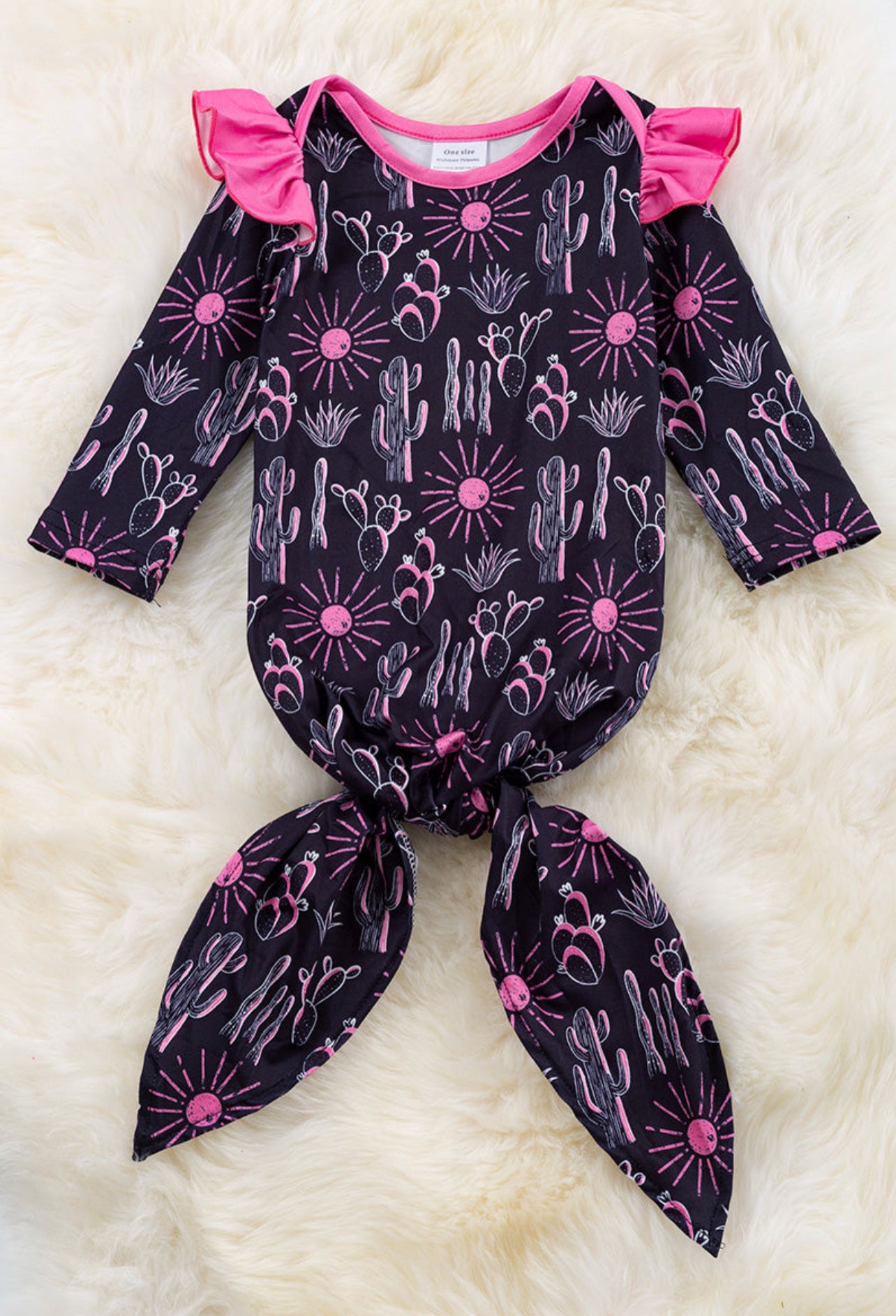 Desert Cactus Baby Gown