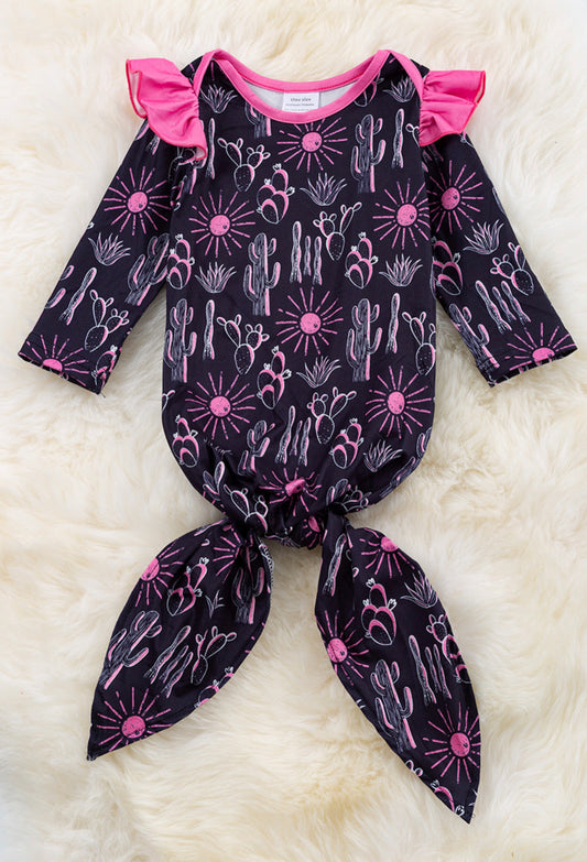 Desert Cactus Baby Gown