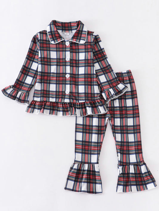 Girl's Vintage Plaid PJs