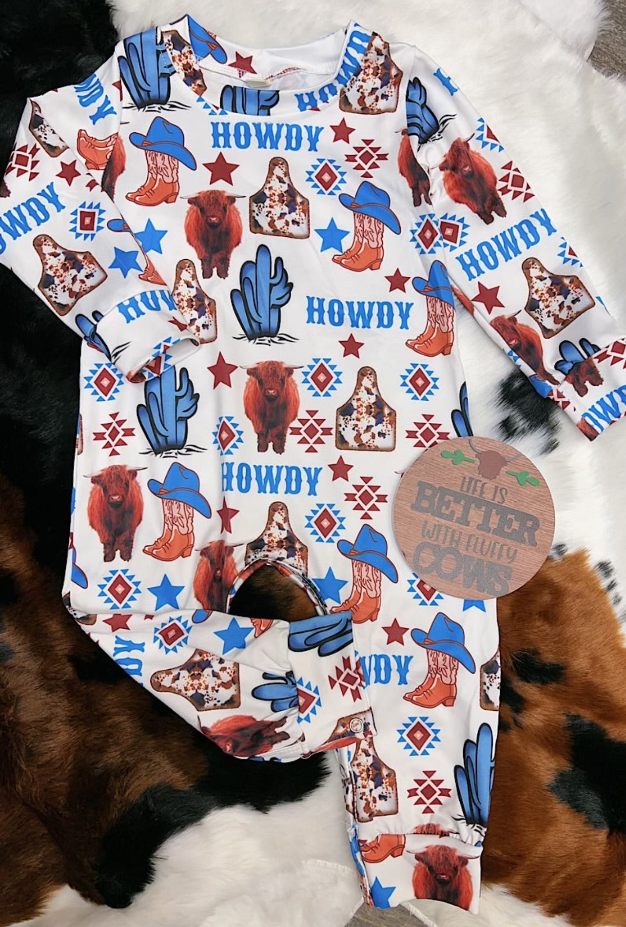 Howdy Highland Romper