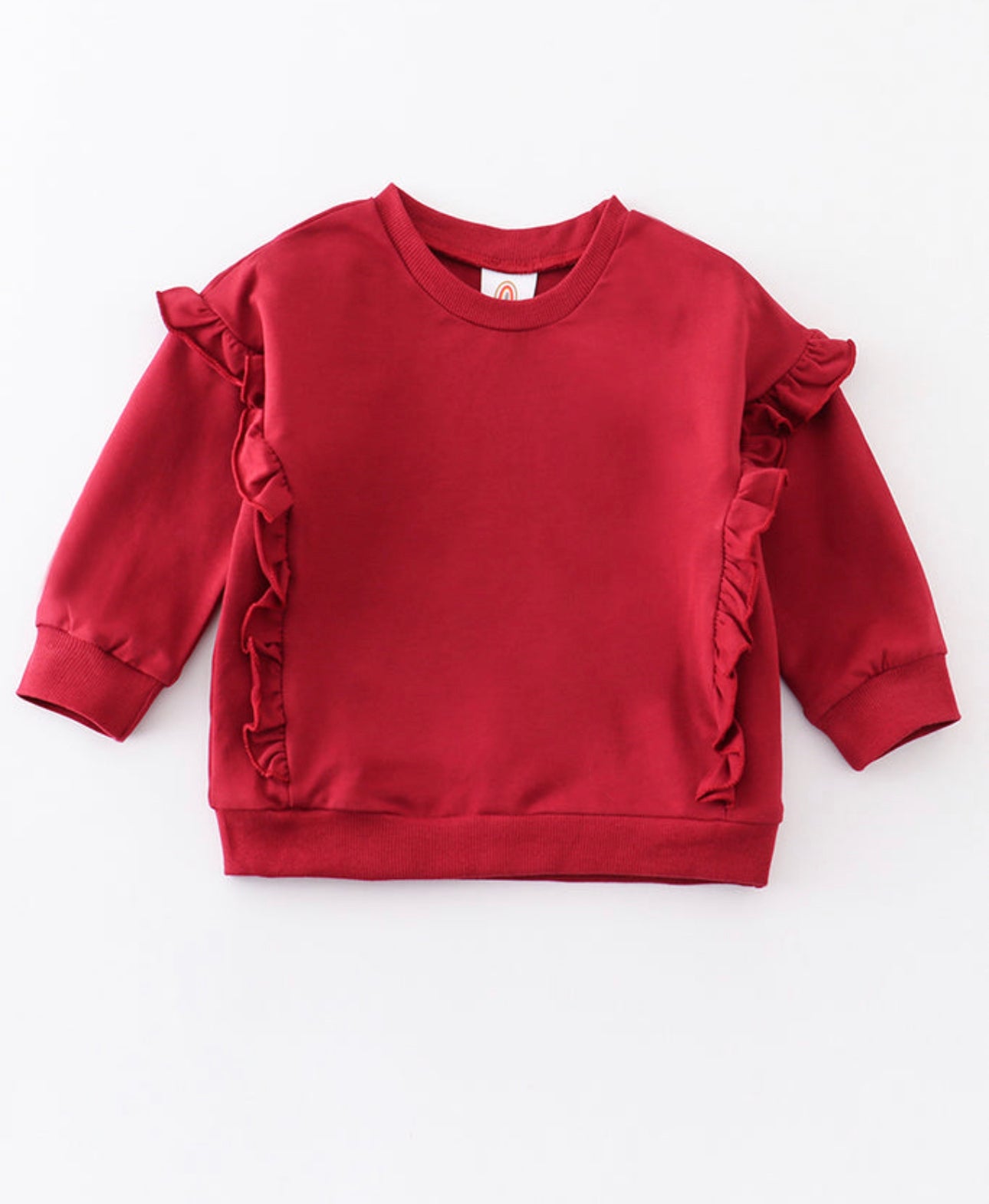 Ruffle Sleeve Lightweight Pullover