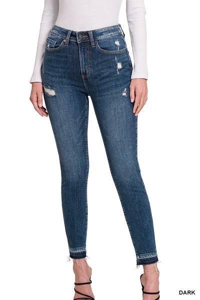 High Rise Cropped Skinnies
