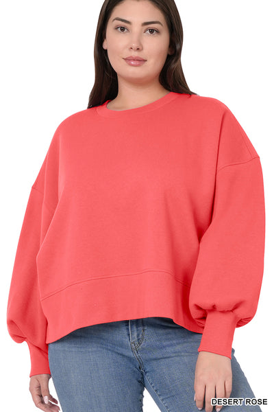 Balloon Sleeve Sweatshirt