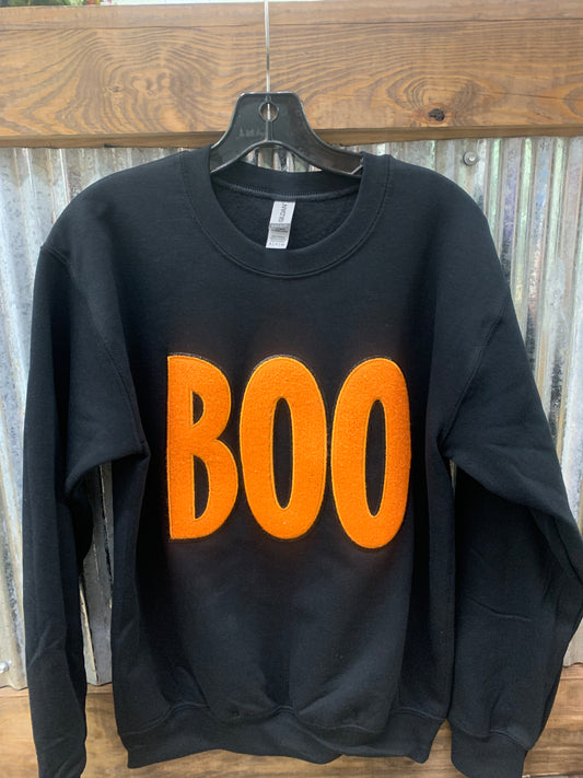 Boo Black Crewneck