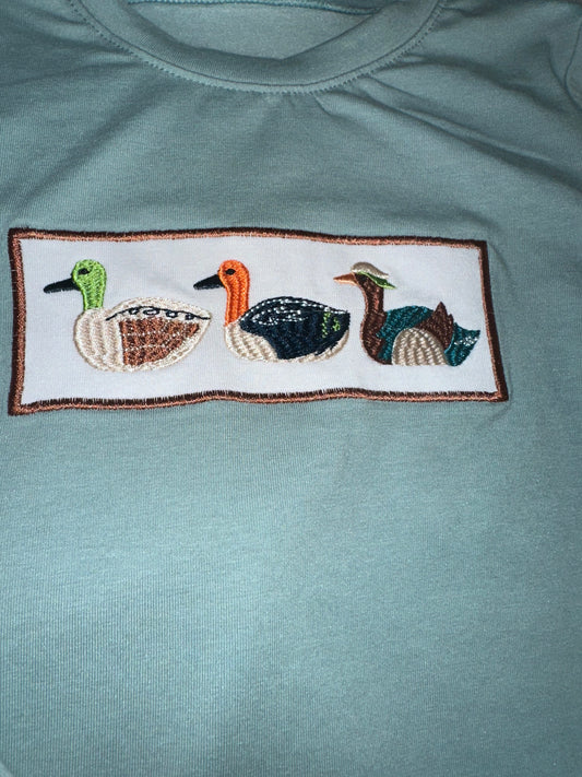 3 Ducks Applique Set