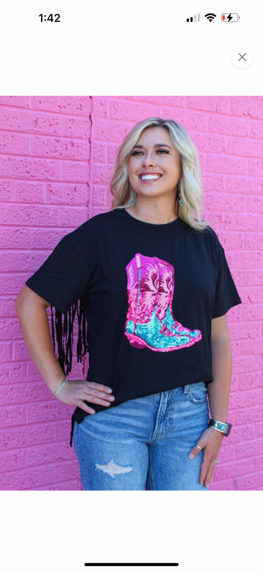 Bootitude Fringe Shirt