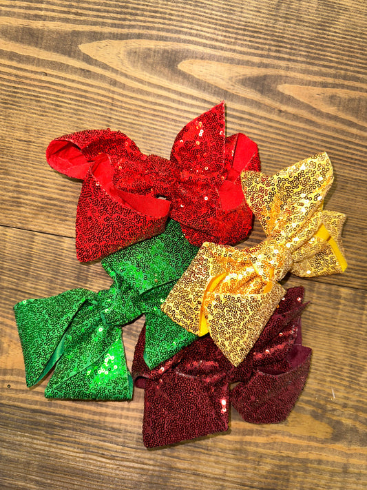 Sequin bows