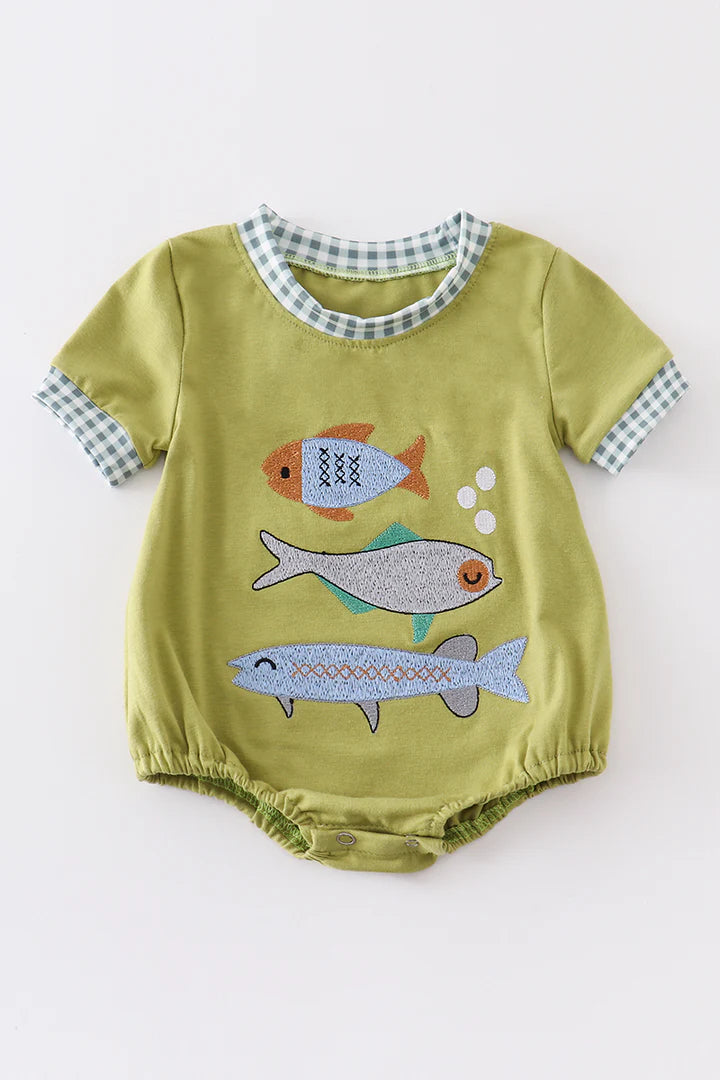 Fish Embroidered Bubble