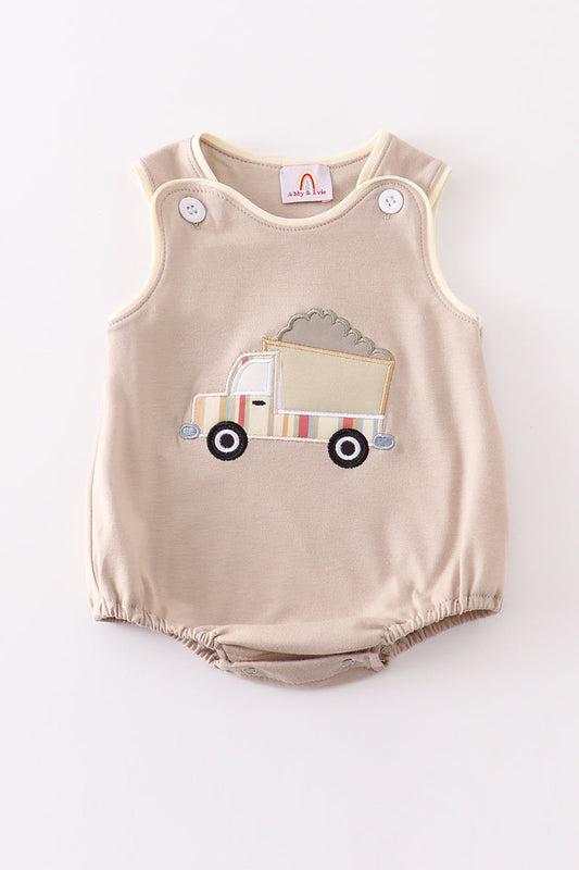 Dump truck appliqué bubble