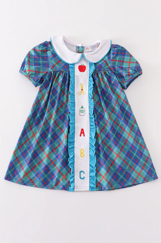 Teal ABC Dress