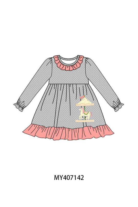 Carousel Applique Dress