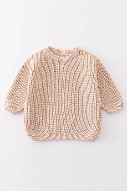 Beige Oversized Sweater