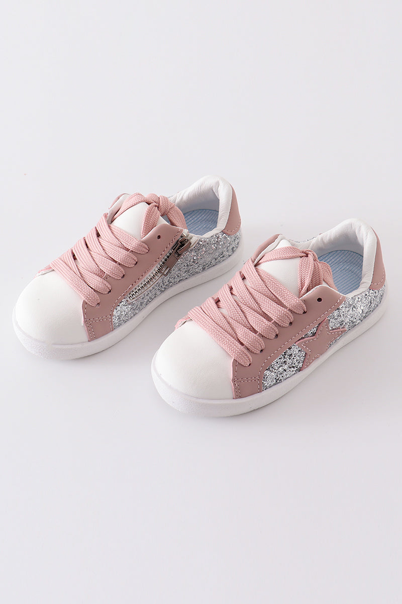 Pink star glitter Shoes