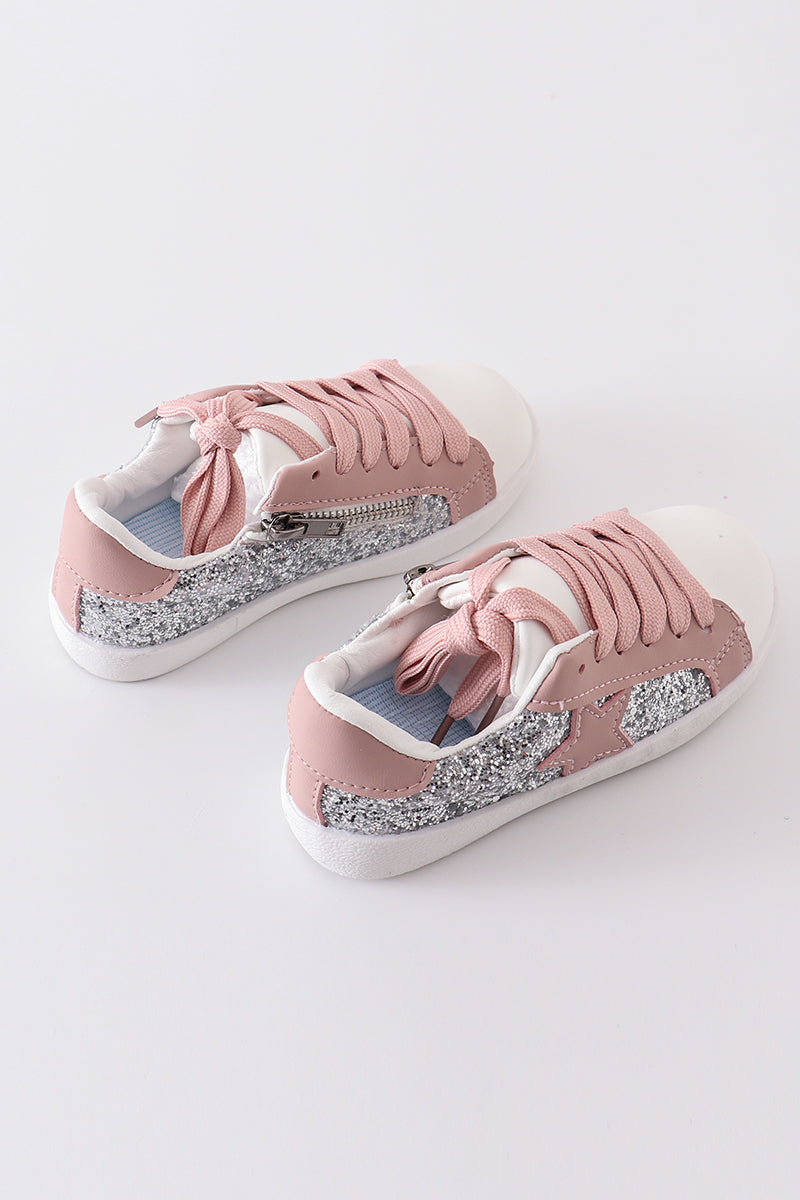 Pink star glitter Shoes