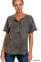Crinkle Henley Top