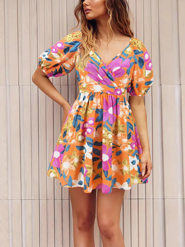 Floral V-Neck Dress