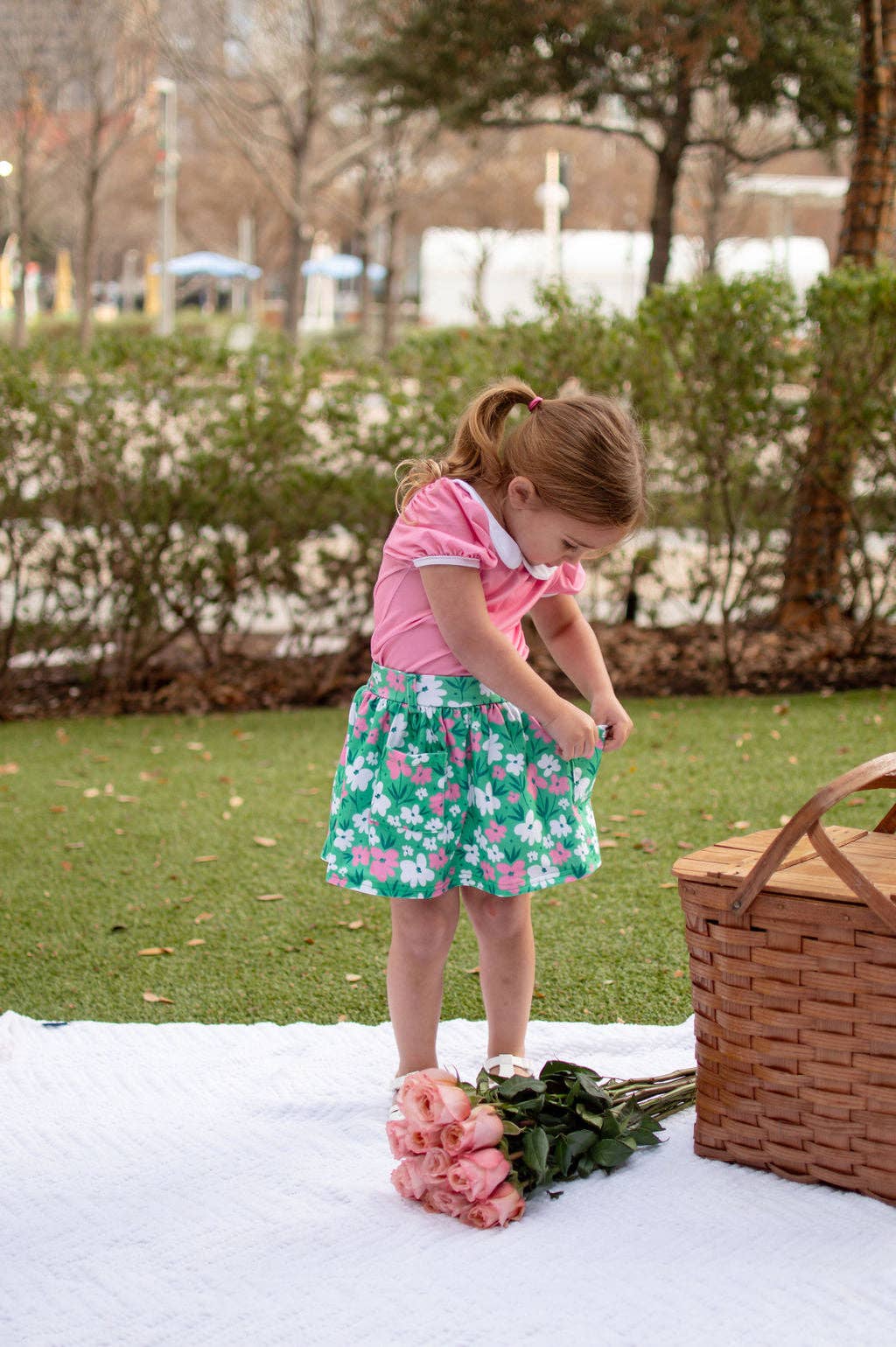 Simple Blooms Skort