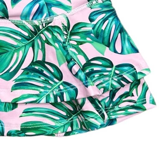 Palm Leaves Tennis Skirt