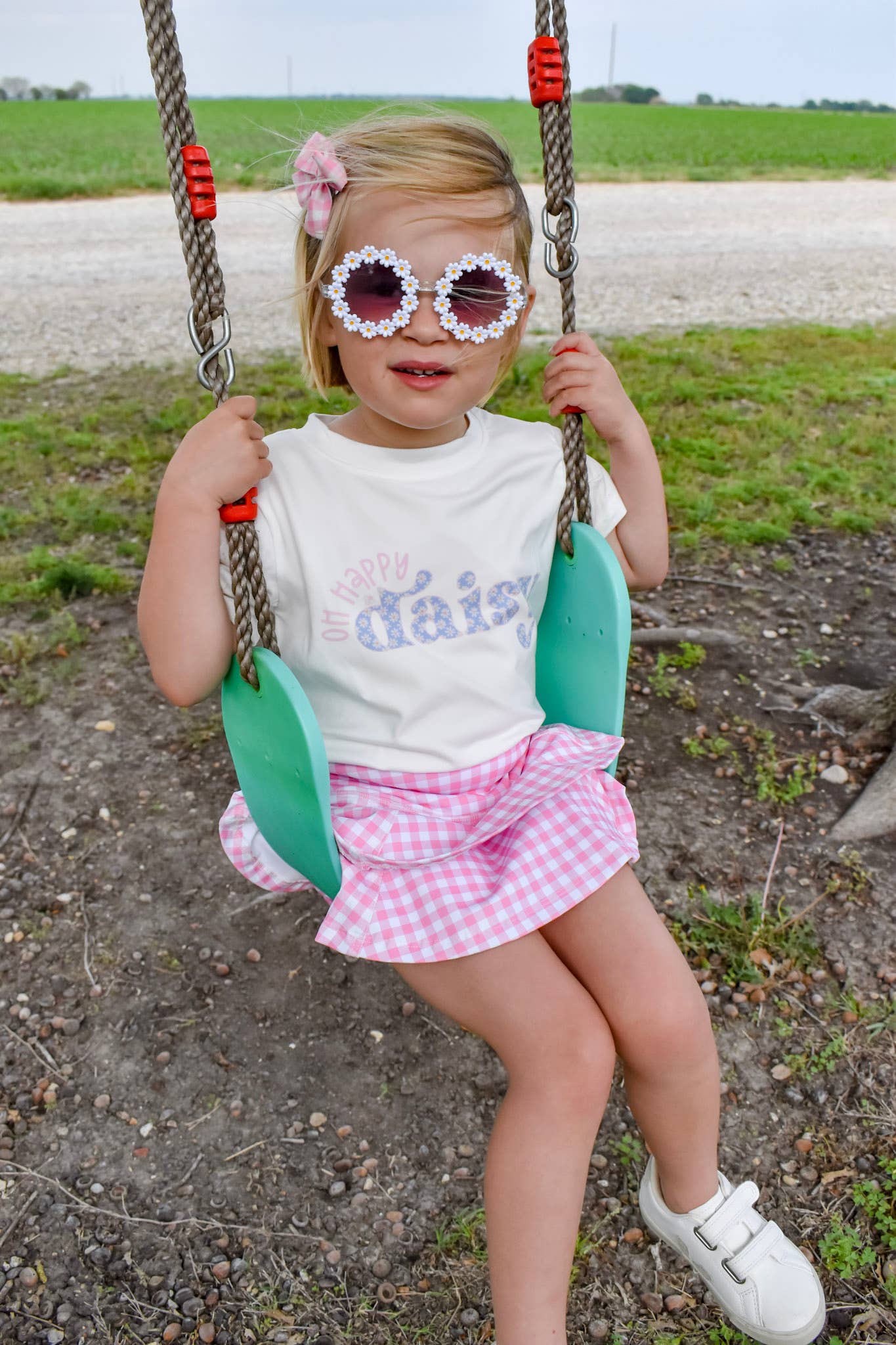 Pink Gingham Tennis Skirt