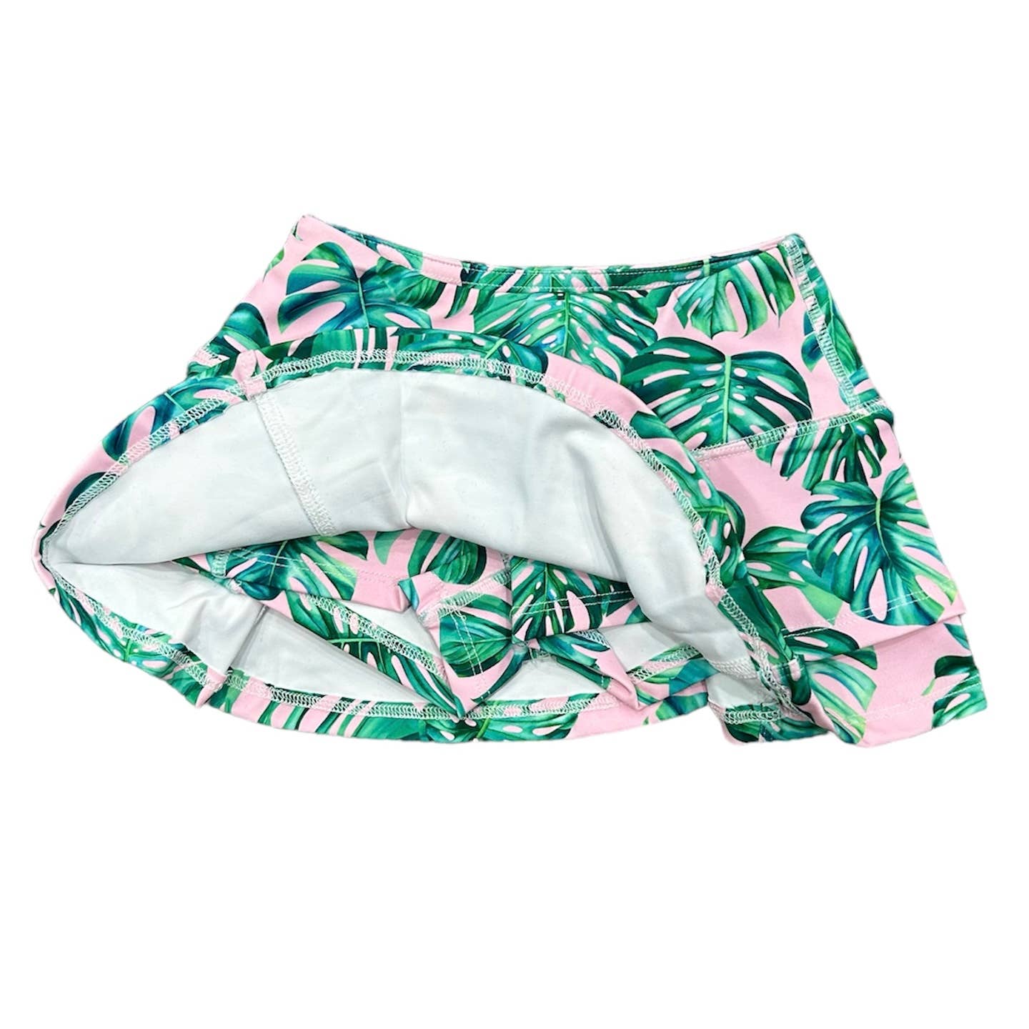 Palm Leaves Tennis Skirt