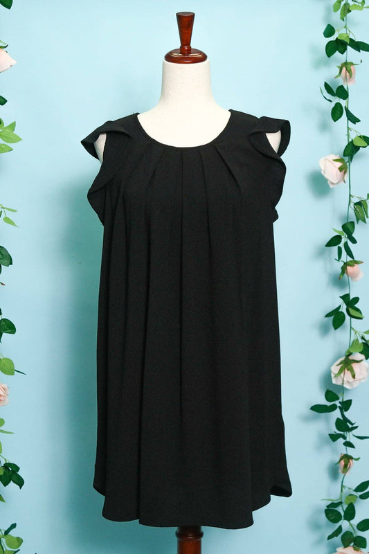 Black Pleated Dress