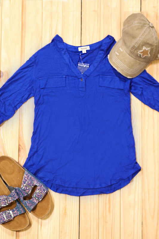 V Neck Half Sleeve Top