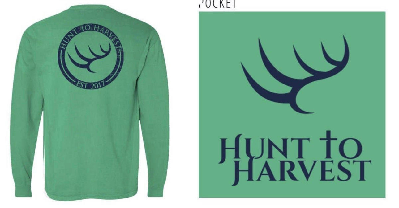 Long Sleeve Distressed Circle-Jade