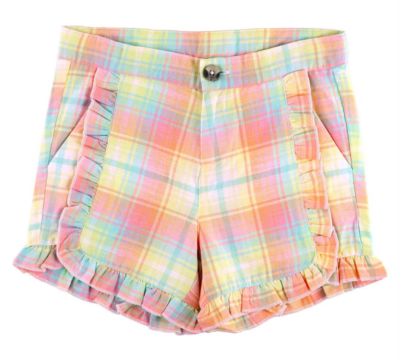 Rainbow Plaid Shorts