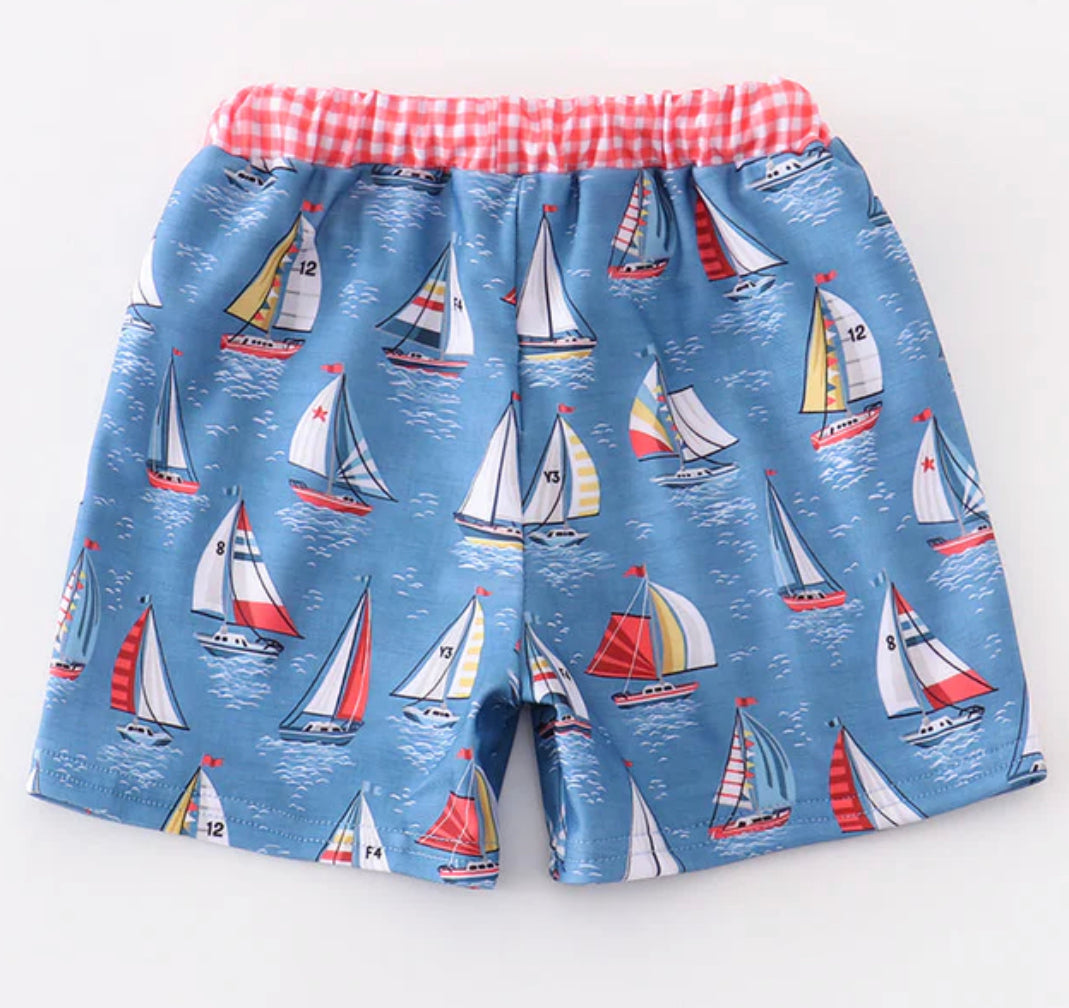 Sail With Me Swim Trunks