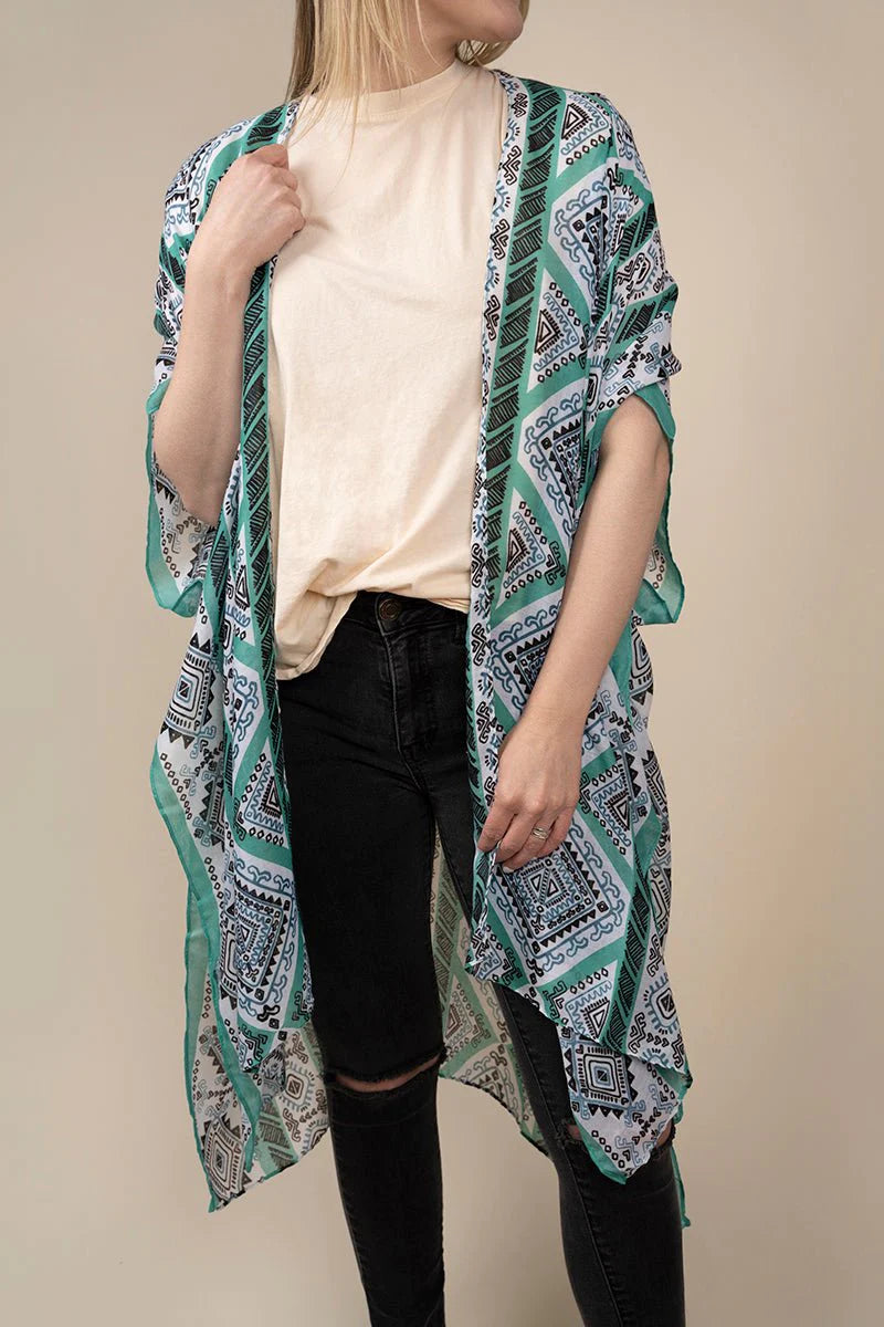 Sahara Sands Mint Kimono