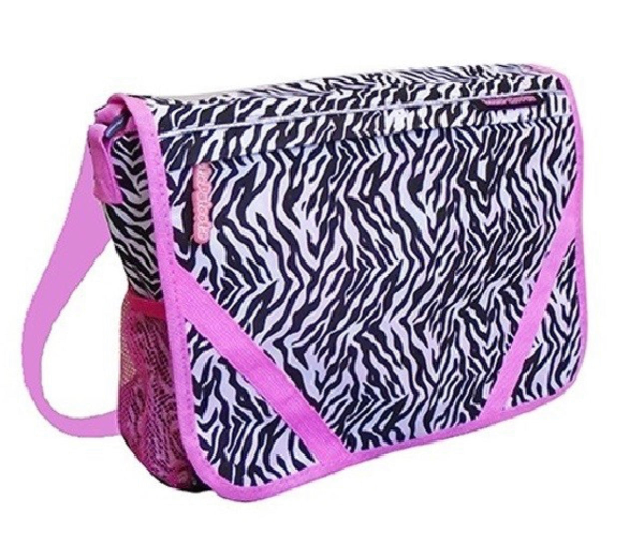 Zebra Print Messenger Bag w/ Shoulder Strap