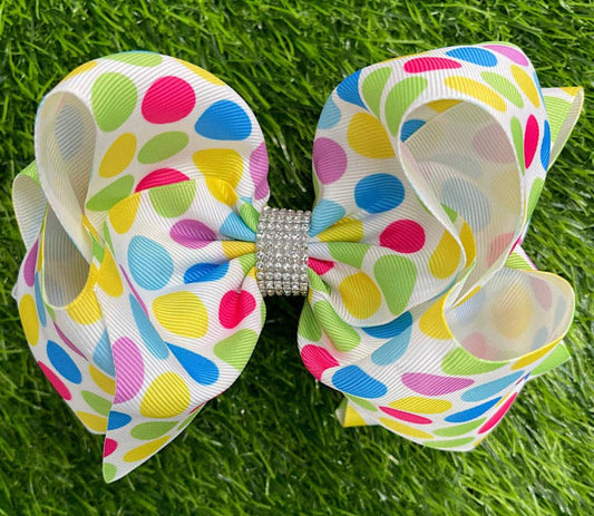 Color Polka-Dot Bow