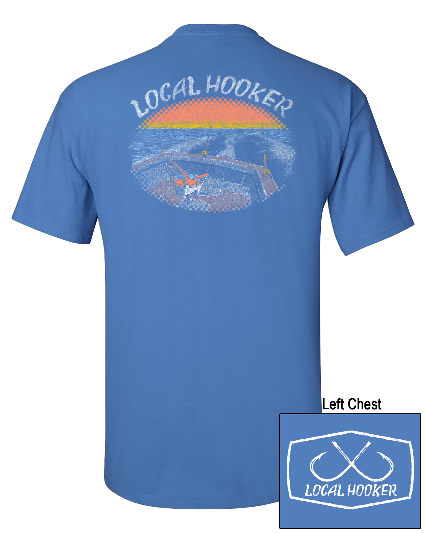 Local Hooker Sunset Tee