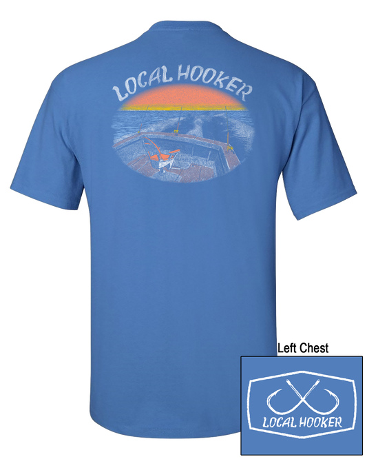 Local Hooker Sunset Tee