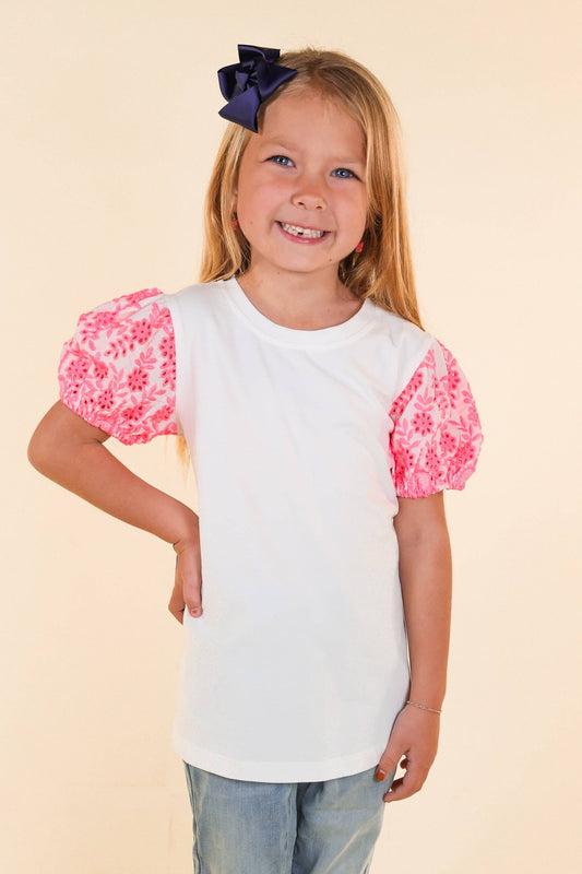 White/Pink  Top