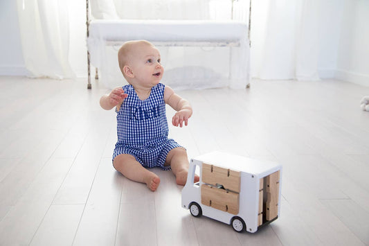 Navy Gingham Jon Jon