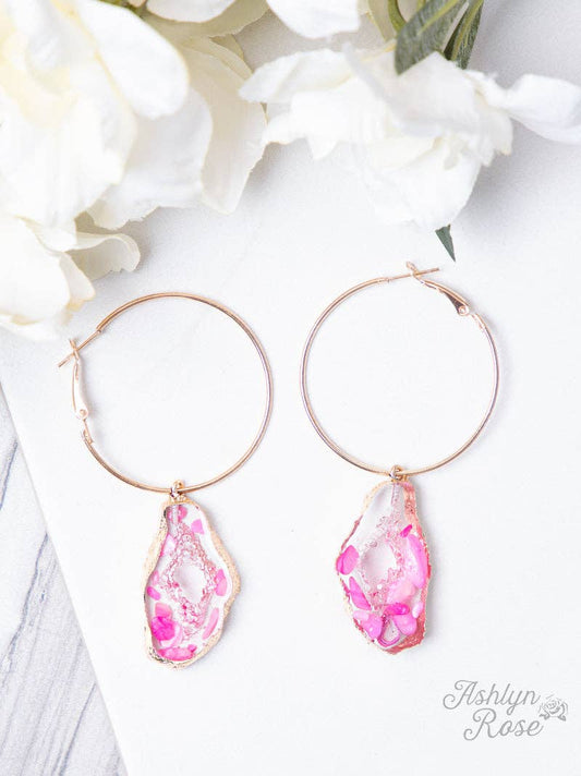 Geode Hoop Earrings