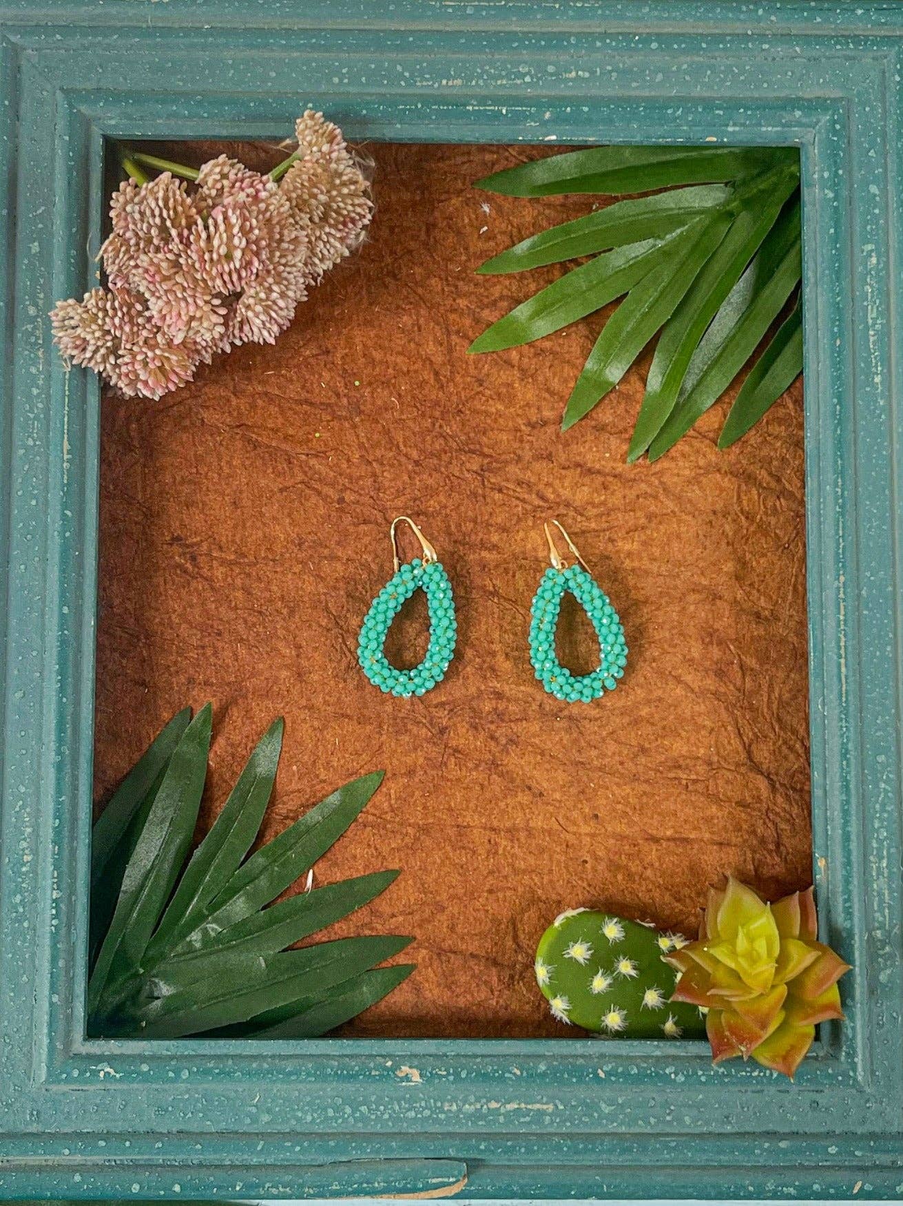 Crystal Beaded Earrings