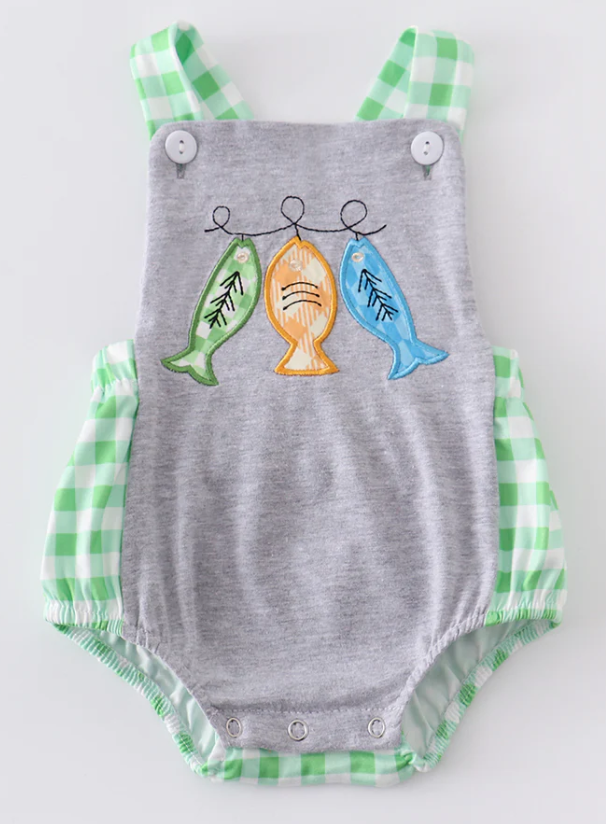 Grey Fish Romper