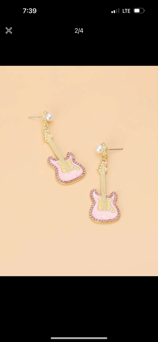 Guitar Earrings