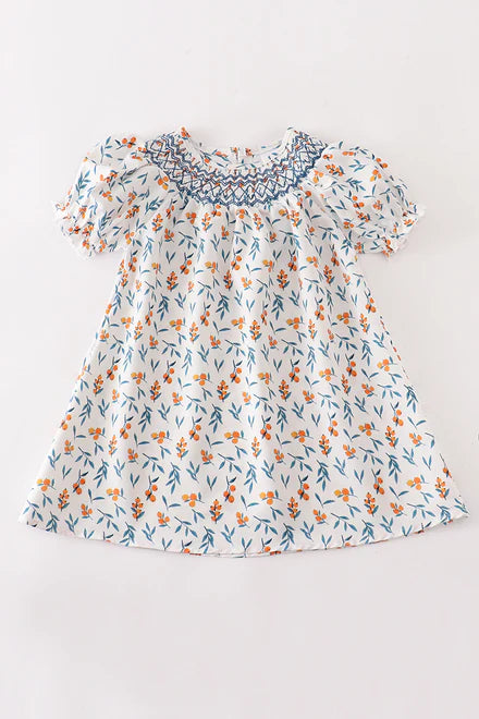 Mustard Floral Dress