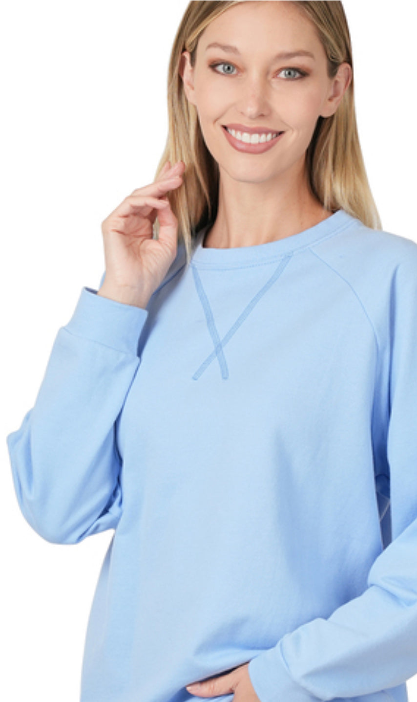 Spring Blue Pullover