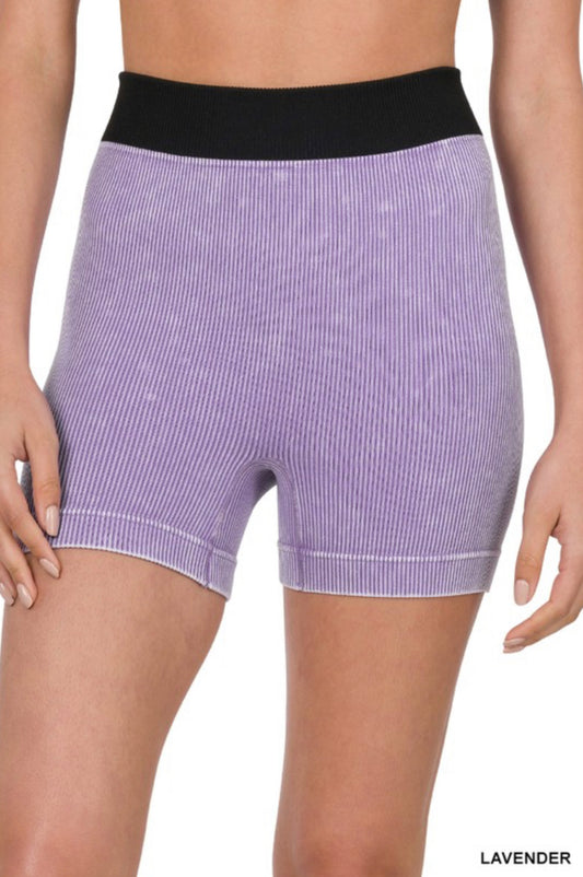 Washed Seamless Shorts